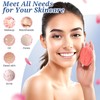 GEENOA Silicone Face Scrubber 2PCS, Manual Face Scrubber Exfoliator with