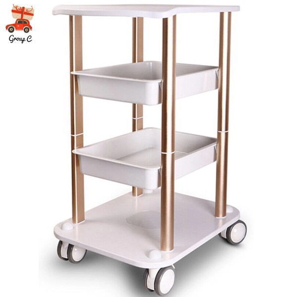 Unbranded For Cavitation Beauty Machine Stand Rolling Cart ABS Aluminum