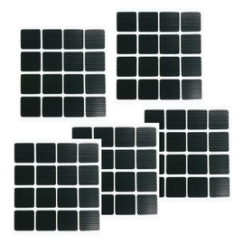 Seiwa Sangyo Clear Removable Poster Tape for Felt 0.9 inch (23 mm) Square 16 Pieces (16 Sheets x 5 Sheets) Double-Sided Tape for Posting