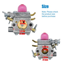 Eamonhigh 531127910 Carburetor Kit Replacement for Husqvarna 130L 130C 330LK Trimmer Brushcutter Parts