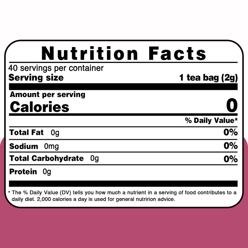 TEARELAE - Red Clover Tea Bags, 40 Count - Premium
