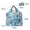 HYMUUNI Large Foldable Shopping Tote Bag Water Resistant Shopping Tote