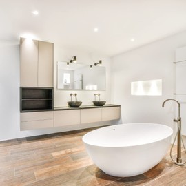 6" Inch Fresnel Glass Shower Trim with Oil Rubbed Bronze Metal Trim, 60 Watt Max., for Wet Locations, Shower Can Light Trim, UL Listed, Bronze (Pack of 2)