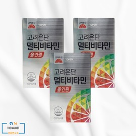 Korea Eundan Multivitamin All-in-One Multivitamin 1560mg x 60 tablets 3 boxes / 고려은단 멀티비타민 올인원 종합비타민 1560mg x 60정 3박스