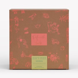 REFRESH.LAB, Premium Herbal Blend Tea Gift Box, 80 Tea Bags (20 Tea Bags x Pack of 4), Unique Gift Set for Tea Lover, 4 Blends, Rooibos, Puer Tea, Chamomile, Hibiscus - 100% Cornstarch Tea Bag