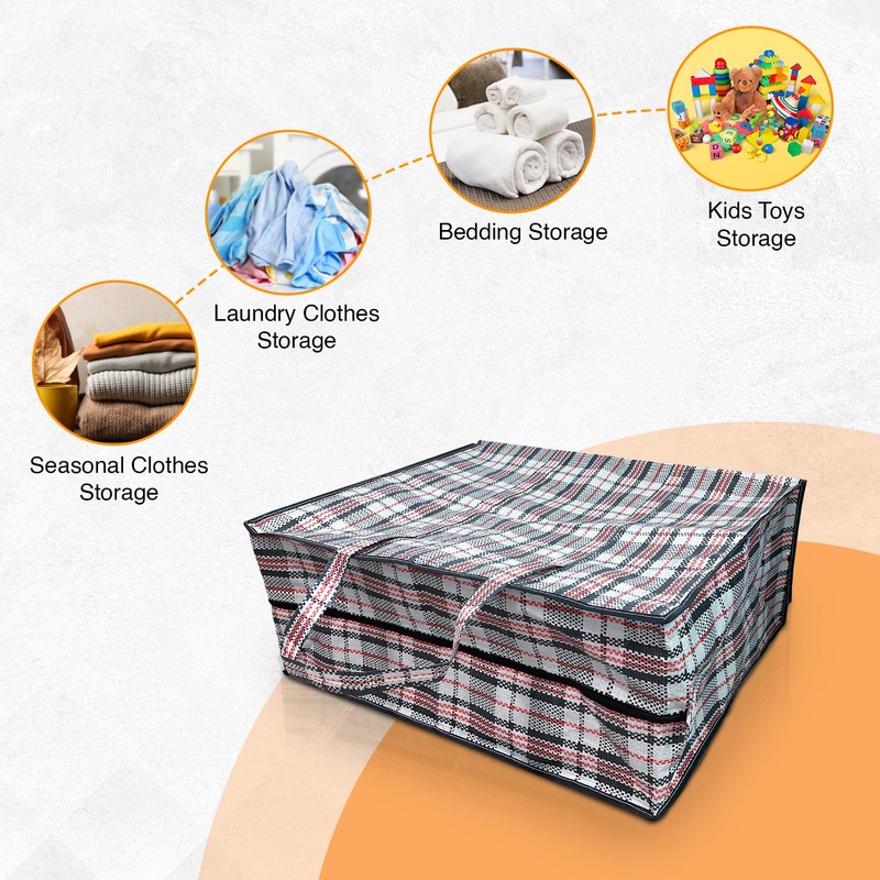 ANSIO Large Laundry Bags Pack of 5 Storage Bags Reusable