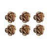 6Pcs Cabinet Knob Rose Flower Shape Delicate Ceramic Knob for