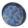 Small Tea Tray Complex Pattern Round Alloy Decorative Tea Serving