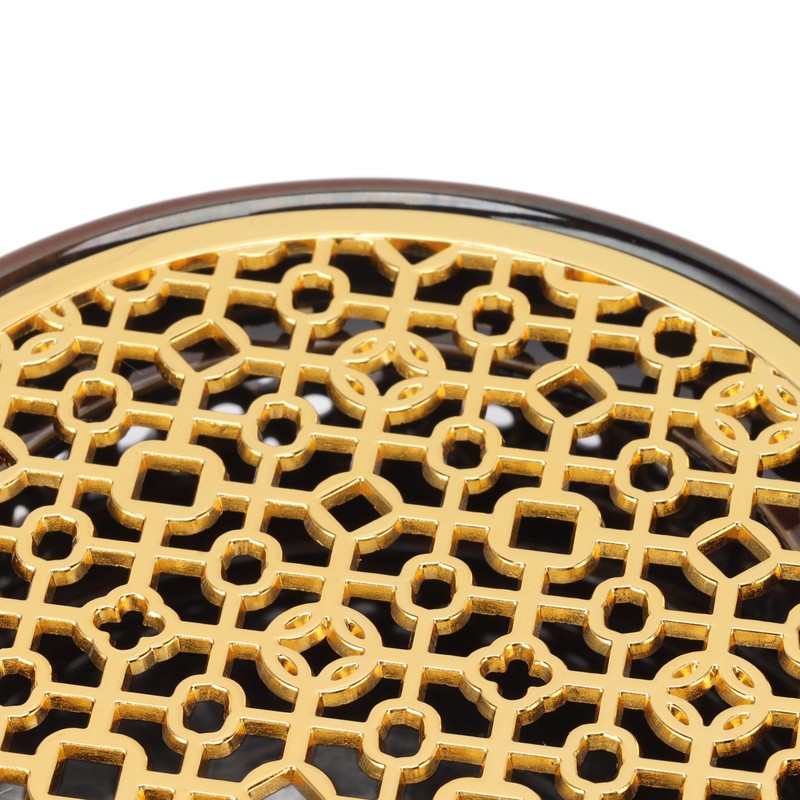 Bronze Brown Tea Light Teapot Warmer Hollow Concave Looking Ceramic