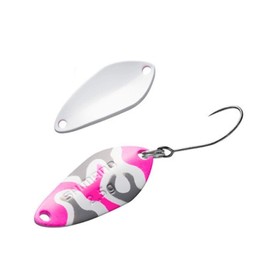 Shimano TO-W25S 001 Spoon, Cardiff Search Swimmer, Camo Edition, 0.1 oz (2.5 g), Military Pink