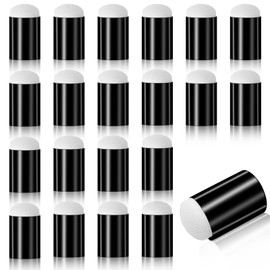 20 Pieces Finger Daubers, Sponge Finger Daubers with Soft Sponge Head Convenient Washable DIY Ink Daubers for Stenciling Painting Ink Crafts Card Making Scrapbook, Black