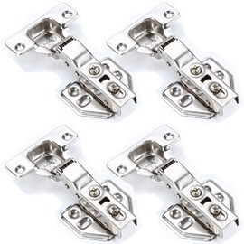 Wolfride Sliding Hinge, Half Cube, 1.4 inches (35 mm), Removable, Quality Sliding Hinges, Soft Close Rail Hinges, Copper Core, Hydraulic, Suitable for Doors, Furniture, Closets, Closets, Wooden Cabinets, System Kitchens, Etc., Screws Free, Set of 4
