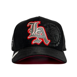 VAGO Style Gorra LA MX Gorra Artesanal Ng Gamuza Visera Curva - Gorras con diseño exclusivo Gorras snapback Gorras con visera curva Gorras modernas Gorras para hombre