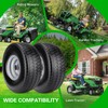 2pcs 15x6.00-6 Flat Free Tire And Wheel, 15x6-6 NHS Lawn