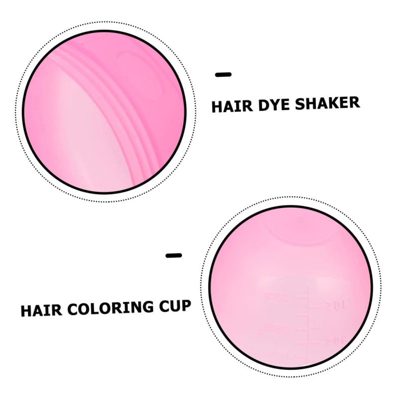 Healeved Hair Dyeing Accessories 3pcs Shaking Cup for Mixing Thickened