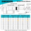JQDML 12 Inch High Speed 1.34"/sec Linear Actuator 12V 88lbs/400N