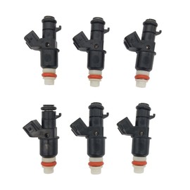 JESBEN FJ485 6pcs Set Fuel Injectors 8 Holes Replacement for Honda Accord 3.0L Odyssey Pilot Ridgeline 3.5L Acura MDX TLX 3.5L TL 3.2L 16450-RCA-A01