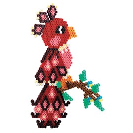 Hama Perlen 207-82 Iron-On Beads Bag with Approx. 1,000 Midi Craft Beads with Diameter 5 mm in Plum, Creative Craft Fun for Young and Old