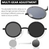 YAMEIZE Polarized Round Adjustable Tint Sunglasses - for Men Women