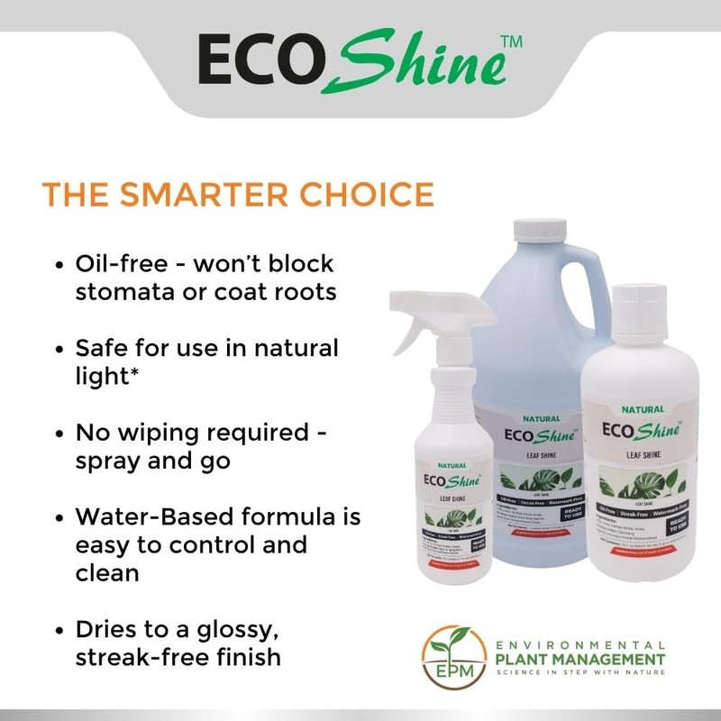 Environmental Plant Management ECO Shine | Oil-Free Leaf Shine Spray