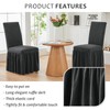 NICEEC Plush Chair Covers for Dining Chairs Covers Set of