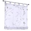Bonnie Roman Blind Tab-Top Blind White Transparent Grey Printed Roman