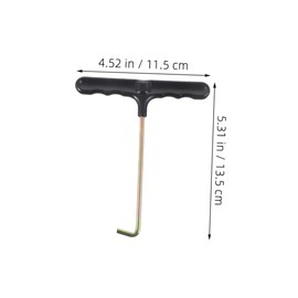 WOONEKY 10pcs Heavy Duty Trampoline Spring Puller Tools with Plastic Handles Portable T Shaped Hooks for Accurate Spring Installation Quick Assembly Compatible with Various Brands and