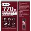 Polymat 770X MULTIPURPOSE SPRAY GLUE ADHESIVE HIGH TACK BONDS FABRICS