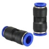 PATIKIL 12 x 10mm Push to Connect Fittings, 5Pcs Plastic