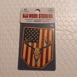 EVERYNAME Flexible Wood Sticker Adheres To Flat Or Curved Smooth Surface Waterproof