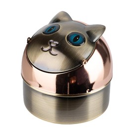 Wind Ashtray Cat Tilting Ashtray for Indoor and Outdoor Use Metal Wind Ashtray Tilting Ashtray (Cilly)
