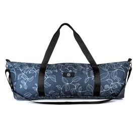 DOJA Barcelona | Yoga Bag | Blue Leaf Print | 82 x 21 x 17 x 76 cm | Polyester | Yoga Mat Bag | Yoga Mat Bag | Yoga Mat Bag, Sports Bag, Gymnastics, Pilates Bag with Pockets