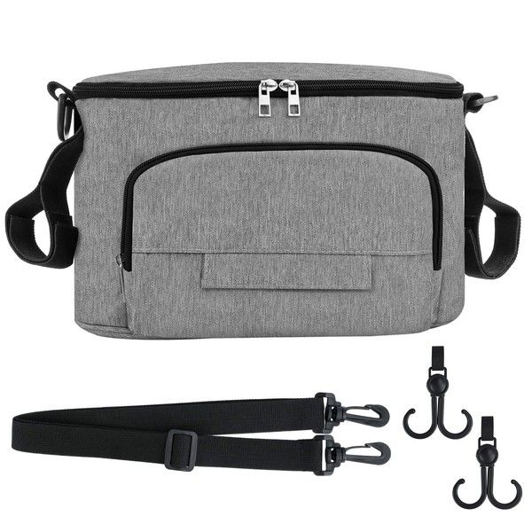 Vylyciy Pram Organiser, Universal Pram Bag, Pram Bag with Closure,