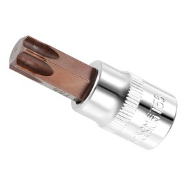 CoCud Torx Bit Socket, 3/8" Drive x T55 S2 Steel CR-V Torx Star Socket Impact Bit Screwdriver Sockets Adapter - (Applications: for Fastening Screws), 1-Pieces
