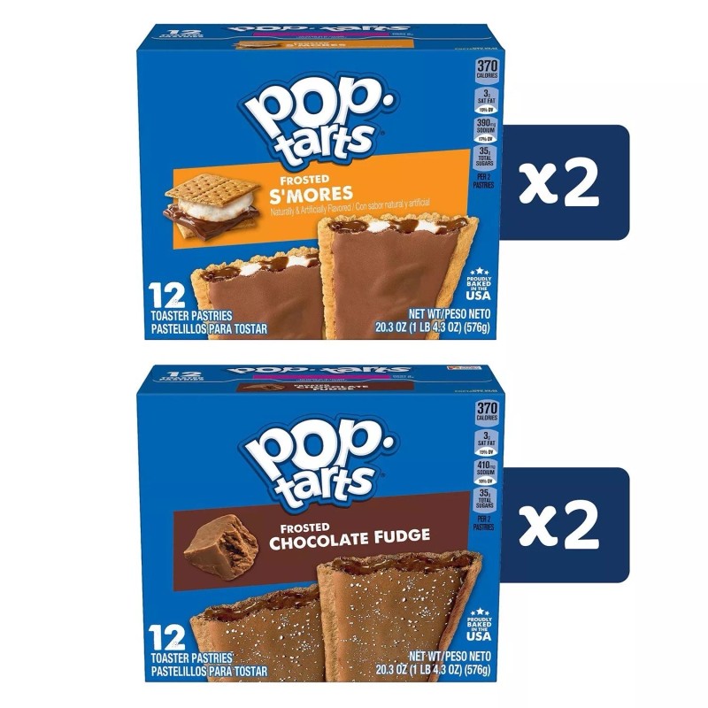 Pop-Tarts Toaster Pastries Variety Pack, 48 ct.