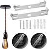 Emperoch 4Pcs Lighting Fixture Ceiling Plate Bracket, 105mm & 110mm