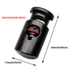 DYZD Cord Stopper, Cord Lock, Cord Lock, Barrel Shape, Pack