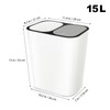 TOPBATHY Rubbish Bin Compartment Rubbish Bin for Children's Room Small