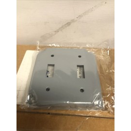 Mulberry Metal 1900 Box Double Switch Plate~4" Raised 2 SWITCH COVER~Steel