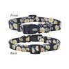 Olahibi Dog Collar and Leash Set, Cute Daisy Pattern, Polyester