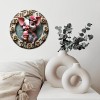 10-Inch Wood Wall Clock for a Yoga Studio with a