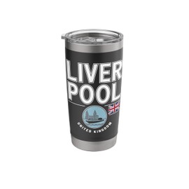 Liverpool United Kingdom Travel City Adventure Stainless Steel Insulated Tumbler