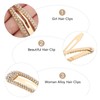 OSALADI 10pcs Rhinestone Hair Clip Metal Hair Clips for Women