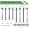 Wllead LS Engine Stand Bolt Kit, M10-1.5 Engine Stand Bolt