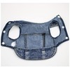 feiling Jeans Dog Jacket with Metal Hook for Dog Lead,