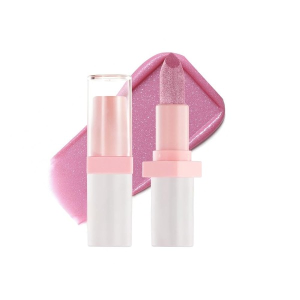 Glitter Lipstick with High Shine and Long Lasting Formula, Shimmer