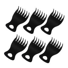Healeved Retro Barber Oil Comb Set 6pcs Wide Tooth Hairdressing Combs for Men Professional Styling Tool