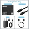 HDMI ARC to Optical Audio Adapter, 4K@60Hz HDMI Audio Splitter