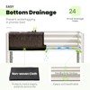 KING BIRD Large Raised Garden Bed with Cover Galvanized Elevated