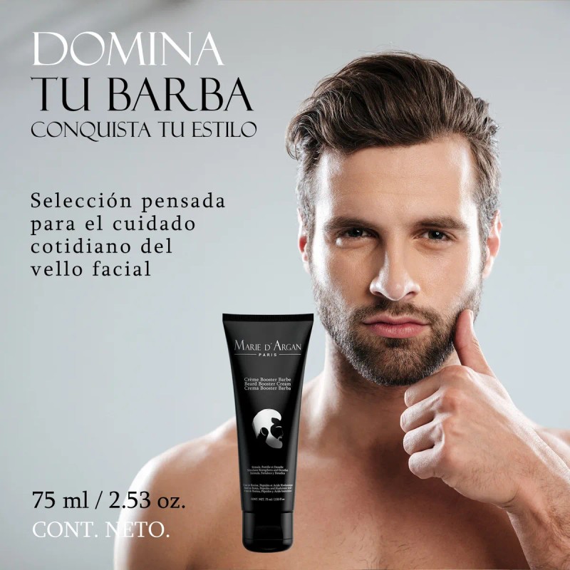 Crema Barba Para Hombre Marie D'argan Ácido Hialurónico 75ml Cítrica